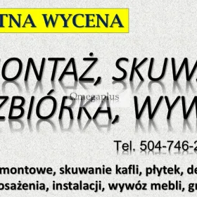 Usunięcie wełny mineralnej, starego ocieplenia. Podczas demontażu izolacji z wełny mineralnej . Cennik Wrocław.
