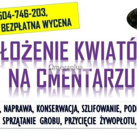 Złożenie kwiatów, zapalenie znicza, tel. 504-746-203, Cmentarz Wrocław,  Opieka nad grobami. Usługi na cmentarzu.